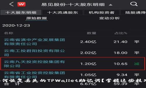 如何恢复丢失的TPWallet助记词？掌握这些技巧！