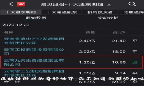 探索区块链游戏的奇妙世界:你不知道的那些趣味游戏