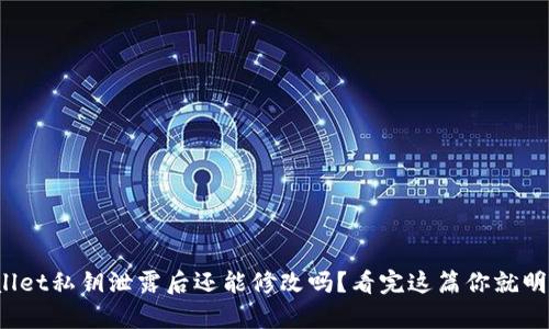 tpwallet私钥泄露后还能修改吗？看完这篇你就明白了！